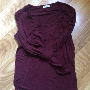 La Clef Maroon Nursing Top